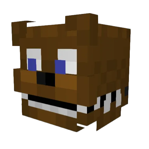 Buntrapp Minecraft avatar head, 3D render