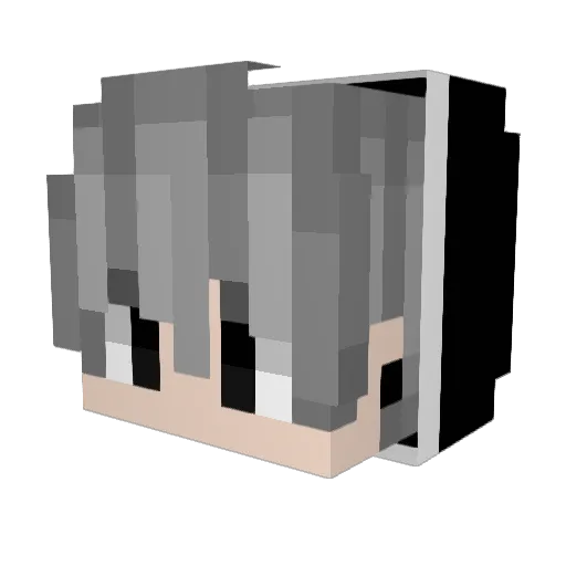 BunxIsBad Minecraft avatar head, 3D render