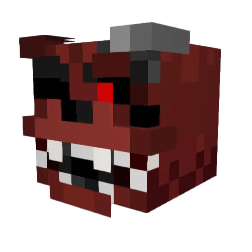 Buny45 Minecraft avatar head, 3D render