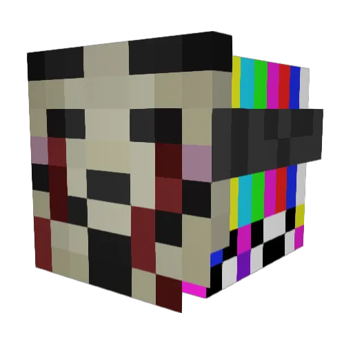 Buop Minecraft avatar head, 3D render