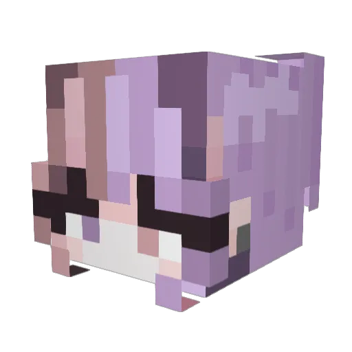 Bupi_081012 Minecraft avatar head, 3D render