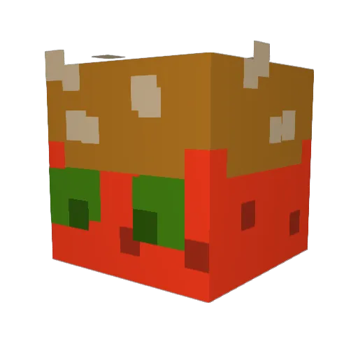 BurGym Minecraft avatar head, 3D render
