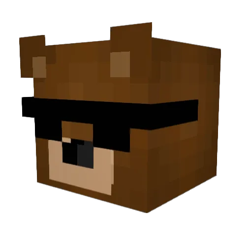 BurN_666 Minecraft avatar head, 3D render
