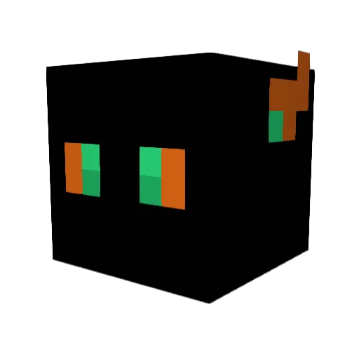 BuraChaotics Minecraft avatar head, 3D render