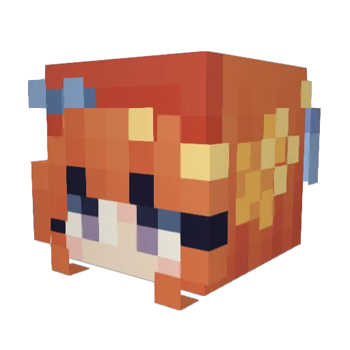 BurakAkgun Minecraft avatar head, 3D render