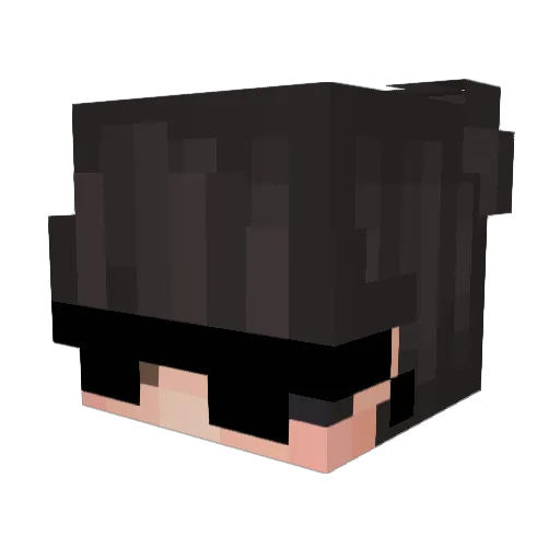 BurakDogay Minecraft avatar head, 3D render