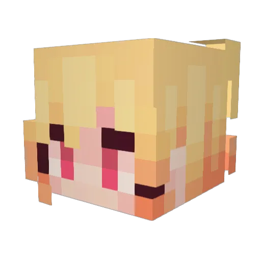 BurakERR Minecraft avatar head, 3D render