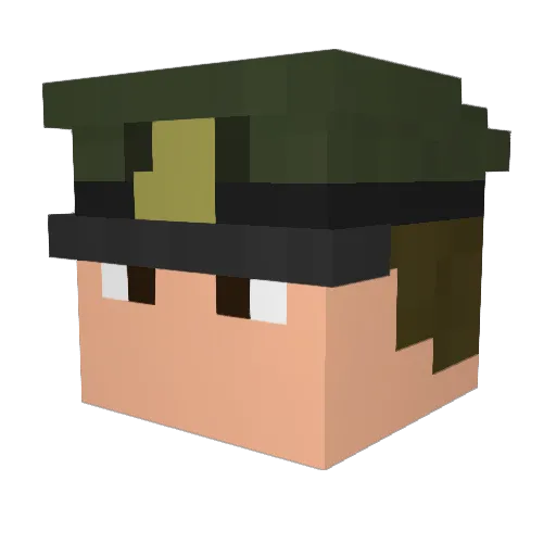 BurasMC999 Minecraft avatar head, 3D render