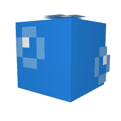 Burbumc Minecraft avatar head, 3D render