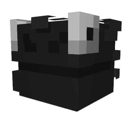 Burcak Minecraft avatar head, 3D render