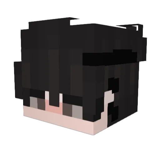 BurdenB Minecraft avatar head, 3D render