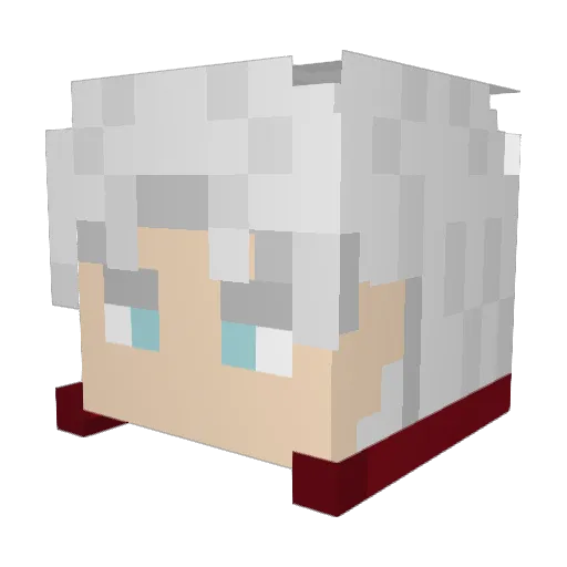 Buren07 Minecraft avatar head, 3D render