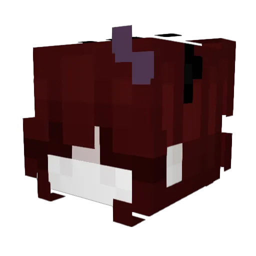 Burgantrees Minecraft avatar head, 3D render