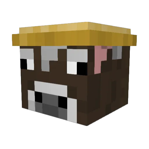 BurgerBuilder05 Minecraft avatar head, 3D render