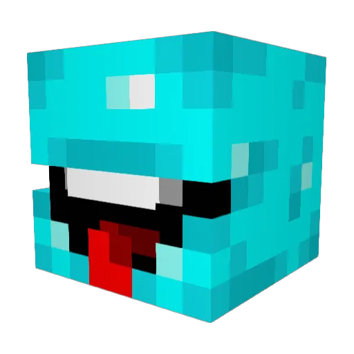 BurgerCat2672 Minecraft avatar head, 3D render