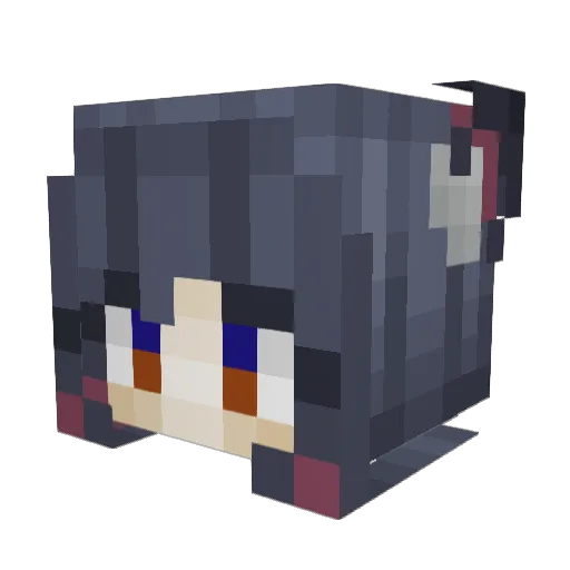 BurgerEggLove Minecraft avatar head, 3D render