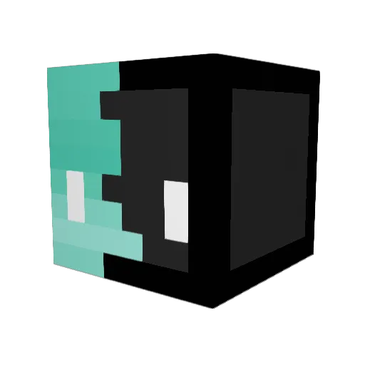 BurgerMan68 Minecraft avatar head, 3D render