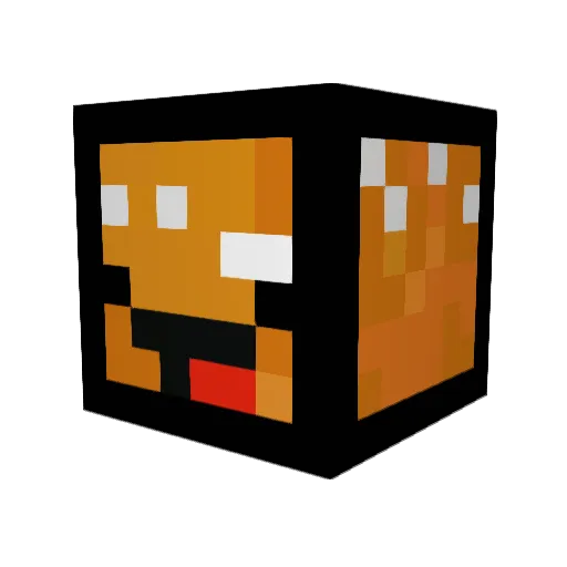 BurgerNoPickles Minecraft avatar head, 3D render