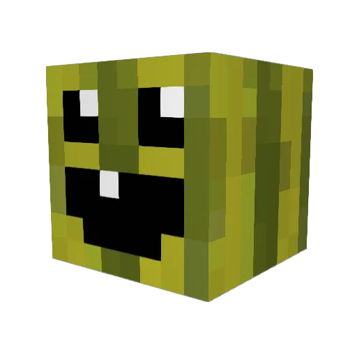 BurgerWill Minecraft avatar head, 3D render