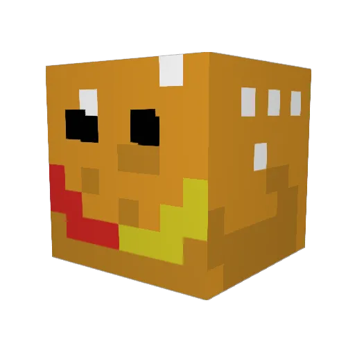 Burger_isgood Minecraft avatar head, 3D render