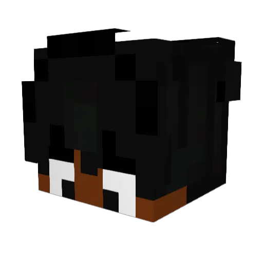 Burgermess_ Minecraft avatar head, 3D render