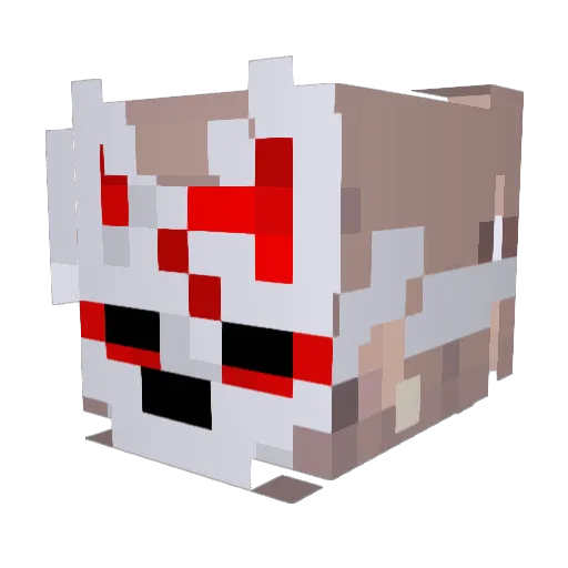 Burgerskin02 Minecraft avatar head, 3D render