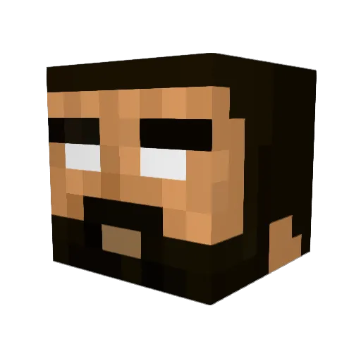 Burgeryoav Minecraft avatar head, 3D render