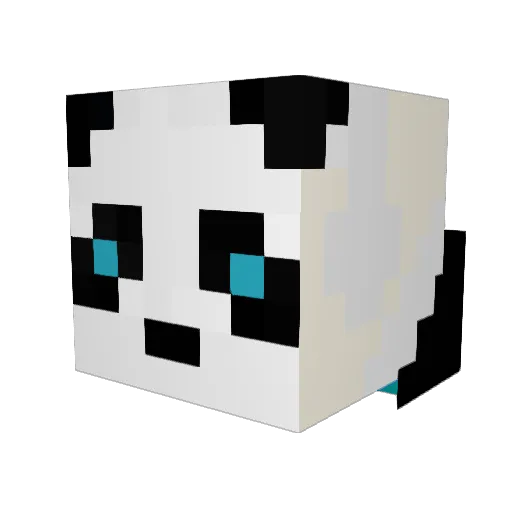 Burghout Minecraft avatar head, 3D render