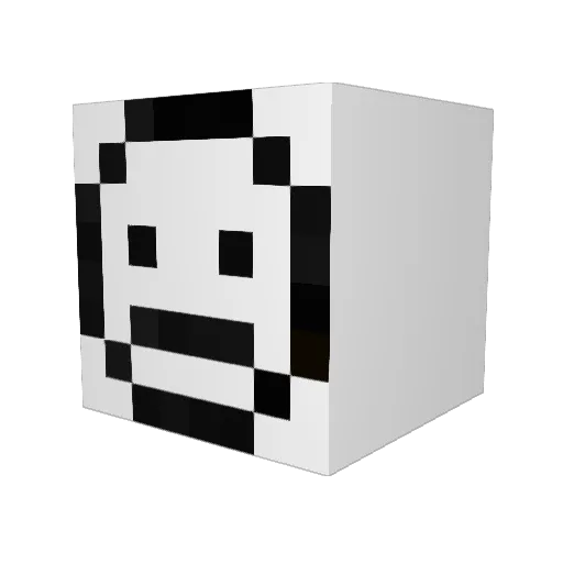 Burgi122 Minecraft avatar head, 3D render