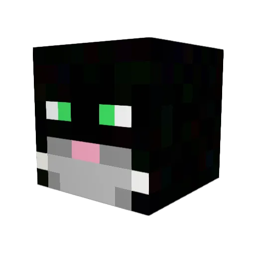 Burgleson Minecraft avatar head, 3D render