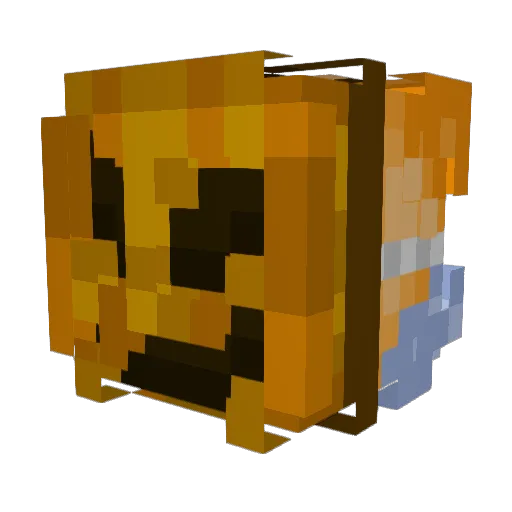 BurgyPlus Minecraft avatar head, 3D render