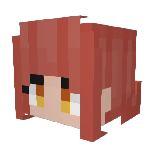 Burhan12 Minecraft avatar head, 3D render