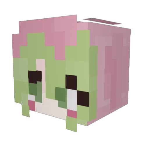 BurhanErdem Minecraft avatar head, 3D render