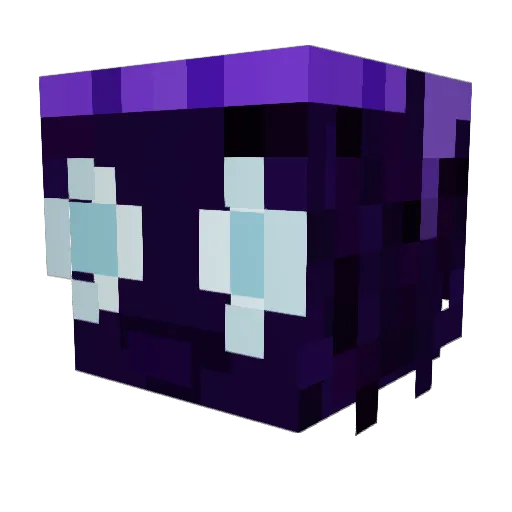 Buridian Minecraft avatar head, 3D render