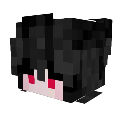 BuriedDaughter Minecraft avatar head, 3D render