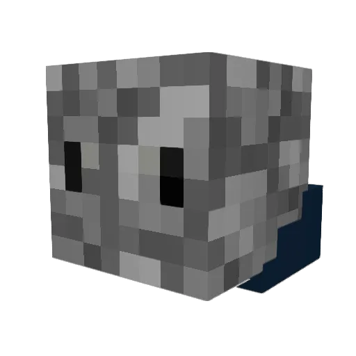 Buris_096 Minecraft avatar head, 3D render