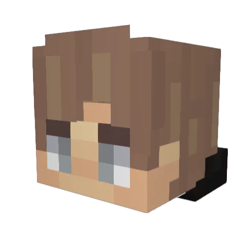 BurjKhalifa Minecraft avatar head, 3D render
