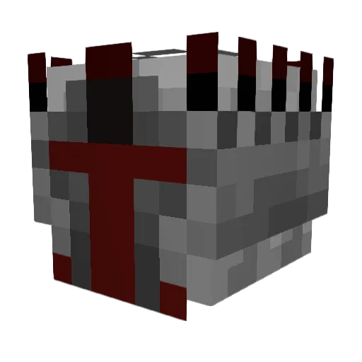 BurkaMehJurka Minecraft avatar head, 3D render