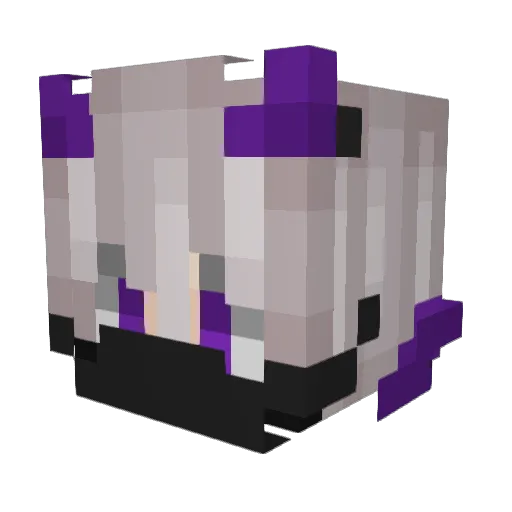 Burkhaardt Minecraft avatar head, 3D render