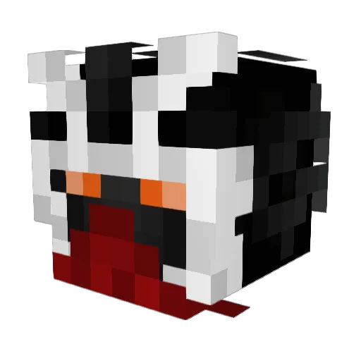 Burledwalnut Minecraft avatar head, 3D render