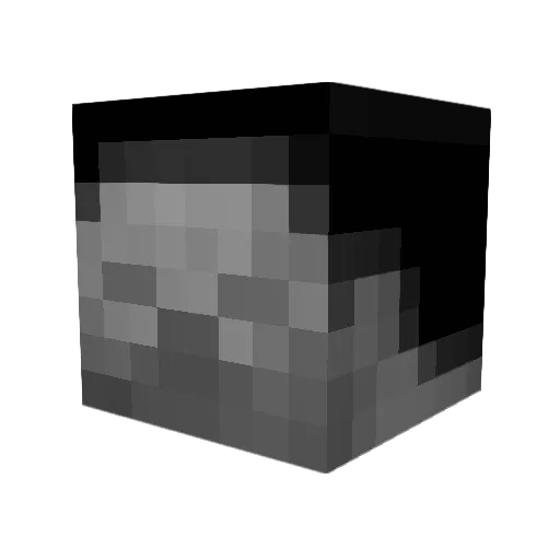Burlist Minecraft avatar head, 3D render