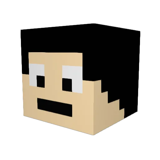 Burlski Minecraft avatar head, 3D render
