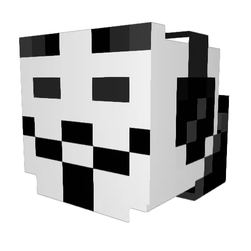 BurlyBacon Minecraft avatar head, 3D render