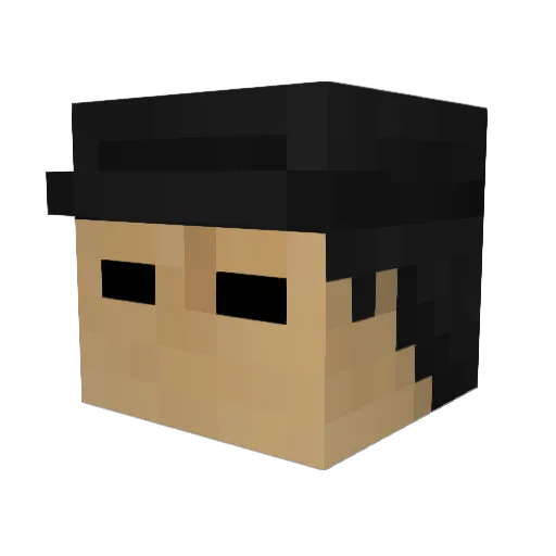 Burmtim Minecraft avatar head, 3D render