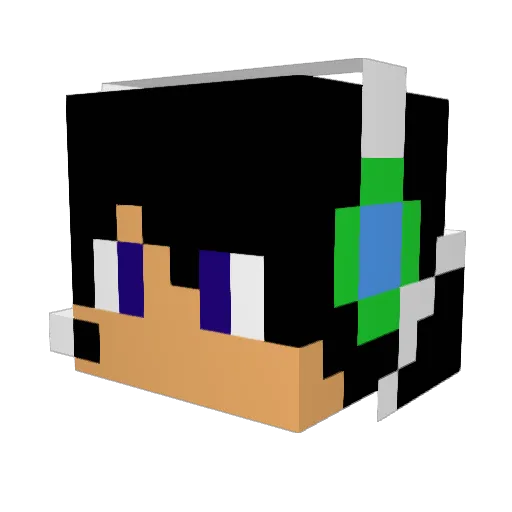 BurnCapricorn Minecraft avatar head, 3D render