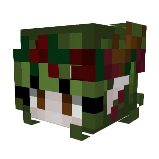 BurnTheLamps Minecraft avatar head, 3D render