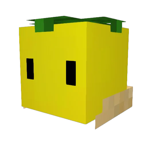 BurnTheLemon Minecraft avatar head, 3D render