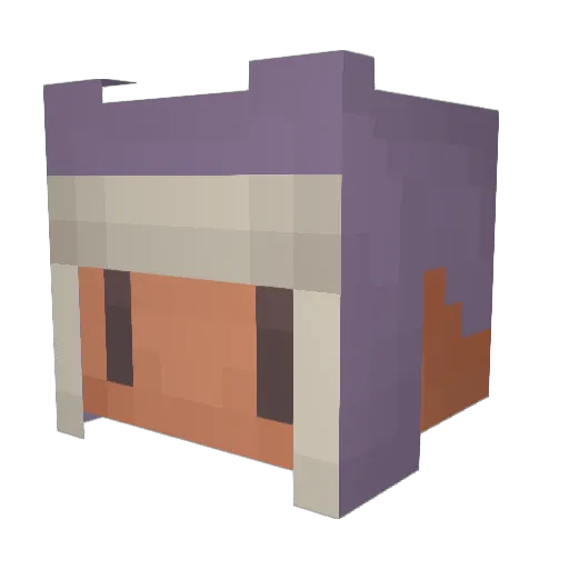 Burndle08 Minecraft avatar head, 3D render
