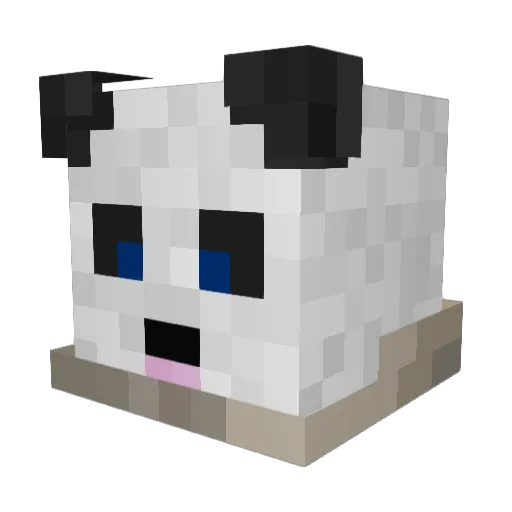 BurnedleBoss Minecraft avatar head, 3D render