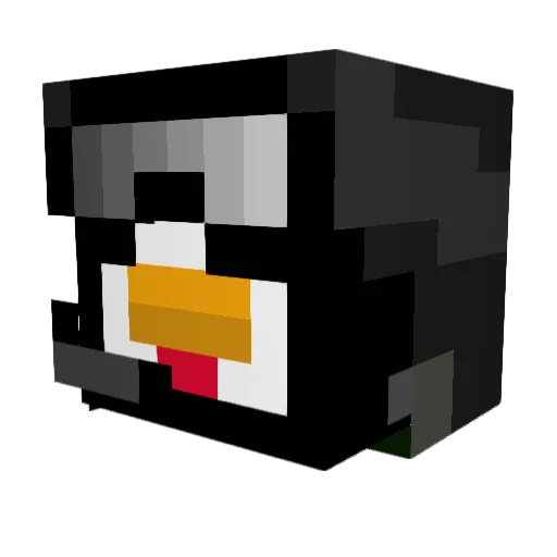 Burner11 Minecraft avatar head, 3D render